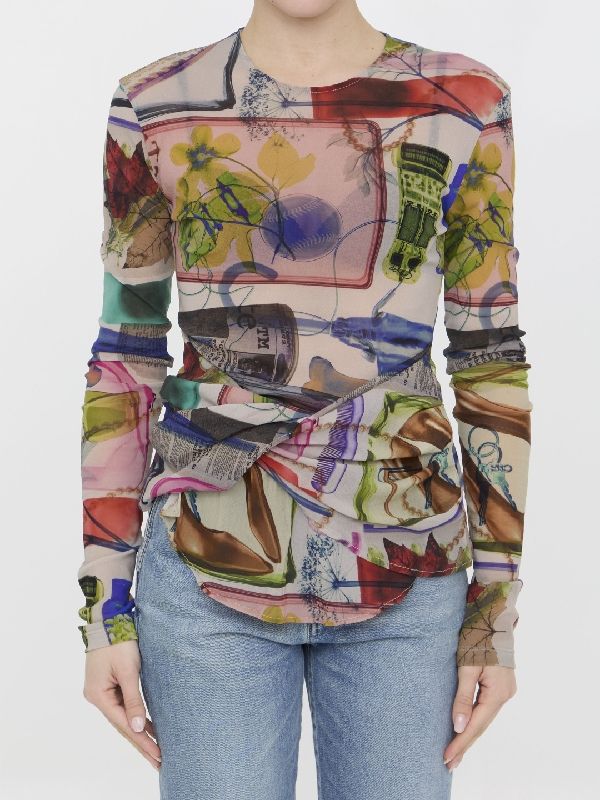 X-ray Printing Long-sleeve Top