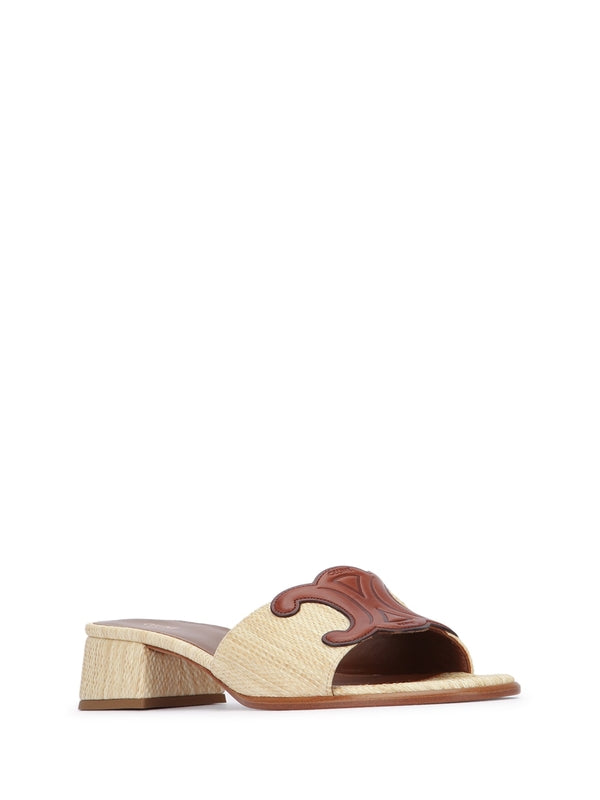 Celine Beige Sandal Heels