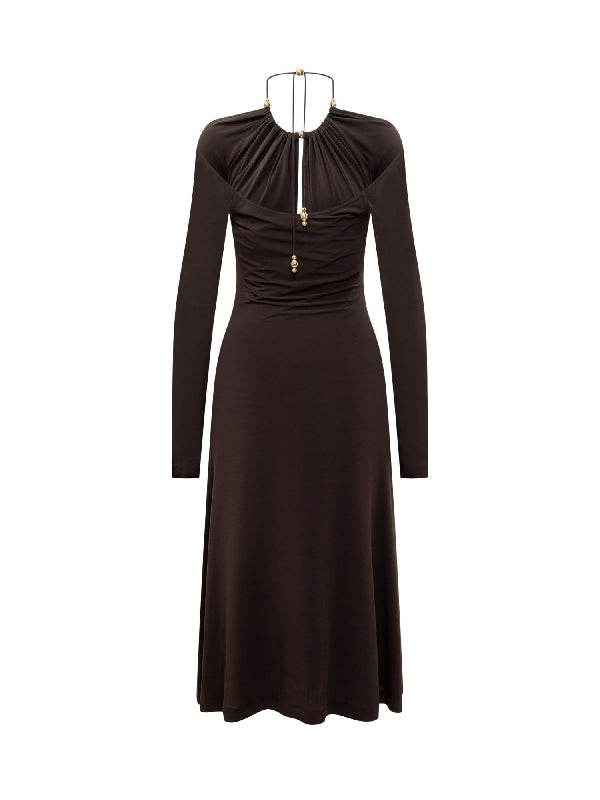 Bead Detail Viscose Dress