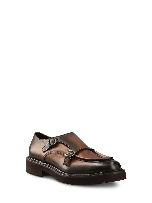 Calfskin Monk Strap Shoes