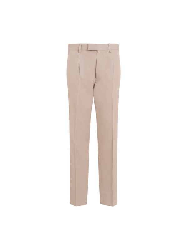 Cotton Blend Tailored Pants