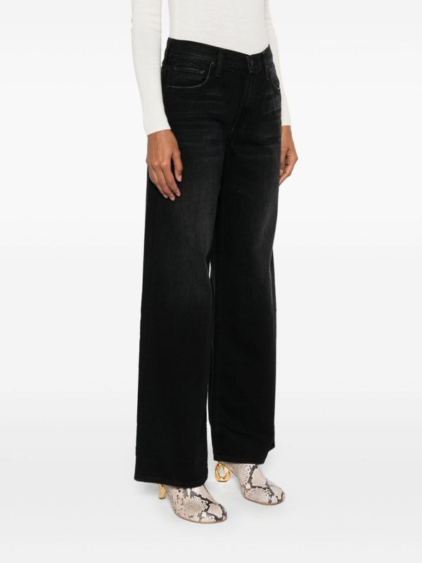 High Waist Wide Denim Pants