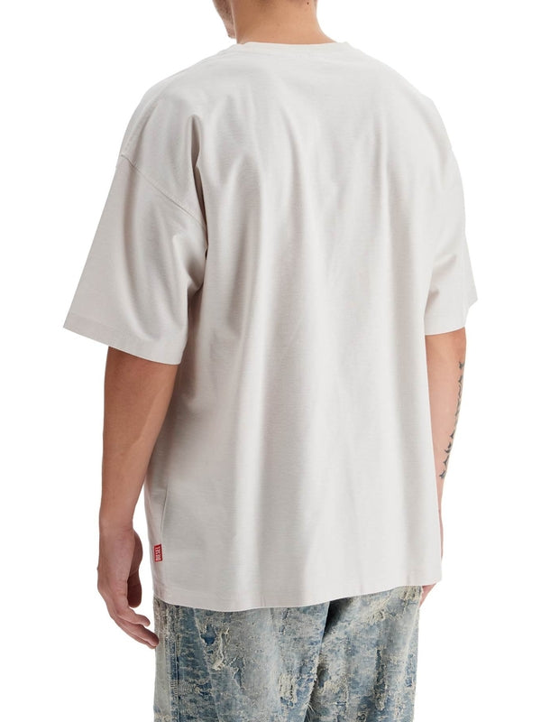 DIESEL - Sheer Logo Printing Short
  Sleeve T-Shirt - Jente