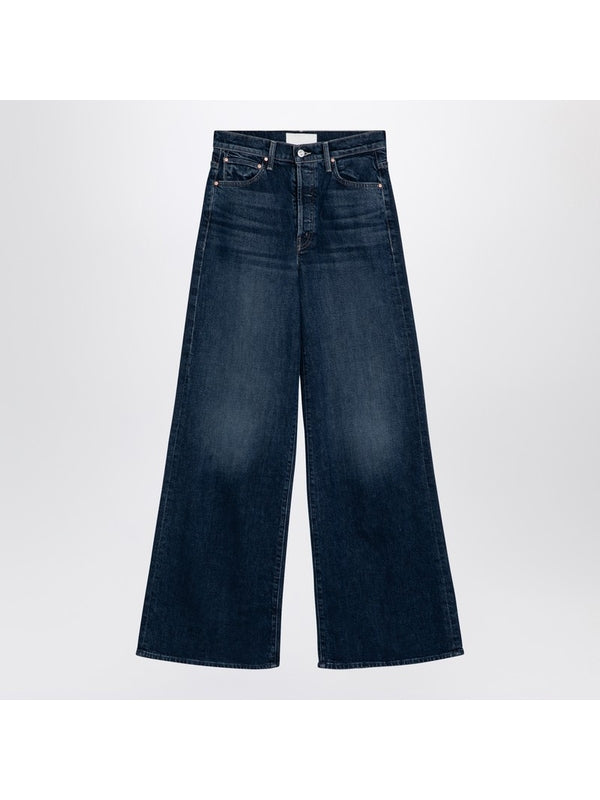 Mother Wide Jeans The Ditcher Roller Sneak Denim Pants