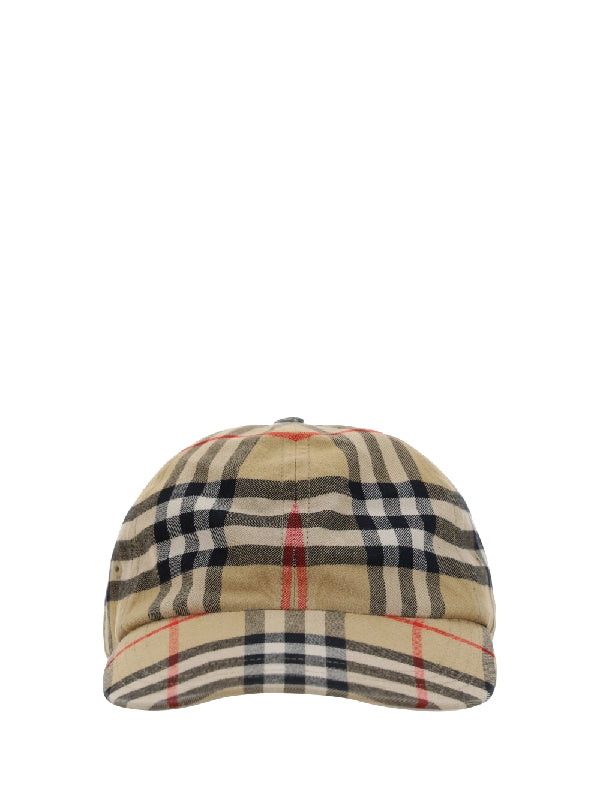 Vintage Check Baseball Cap