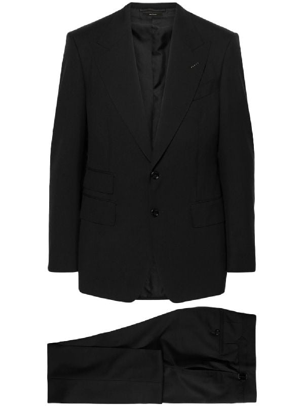 Single Breasted Wool Suit Set