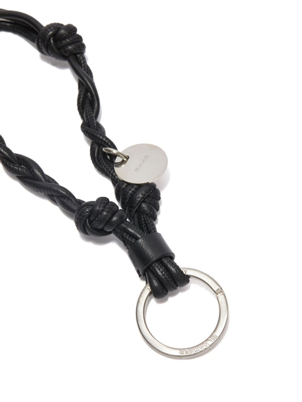 Logo Charm Leather Keyring