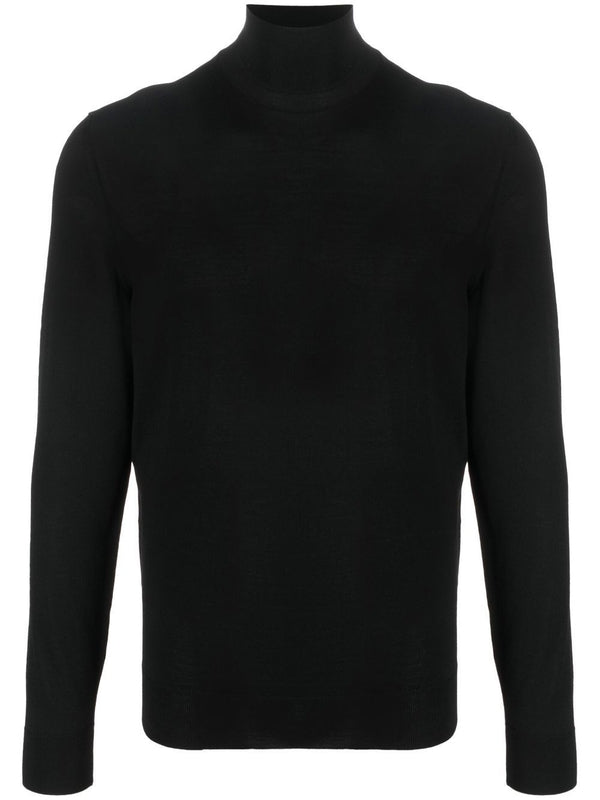 Superfine Turtleneck Merino Wool Knit Top