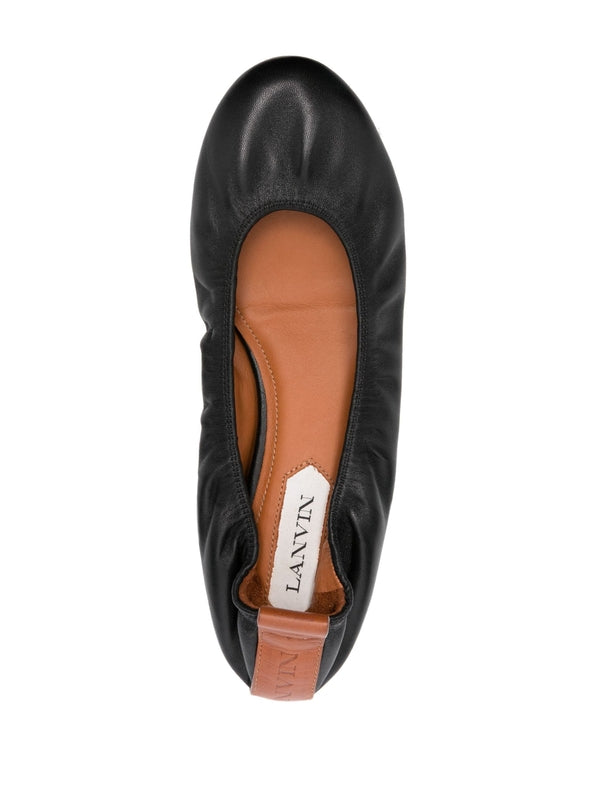 Ballerina Leather Flat Shoes