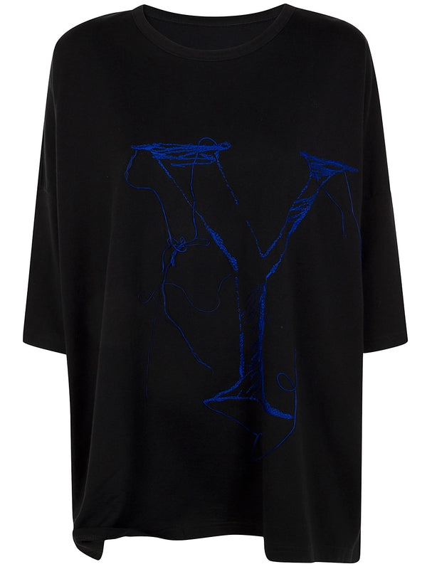 Yohji Yamamoto Black Short Sleeve T-Shirt