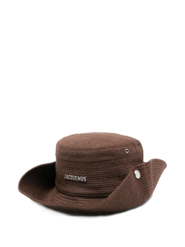 Jacquemus Brown Bucket Hats