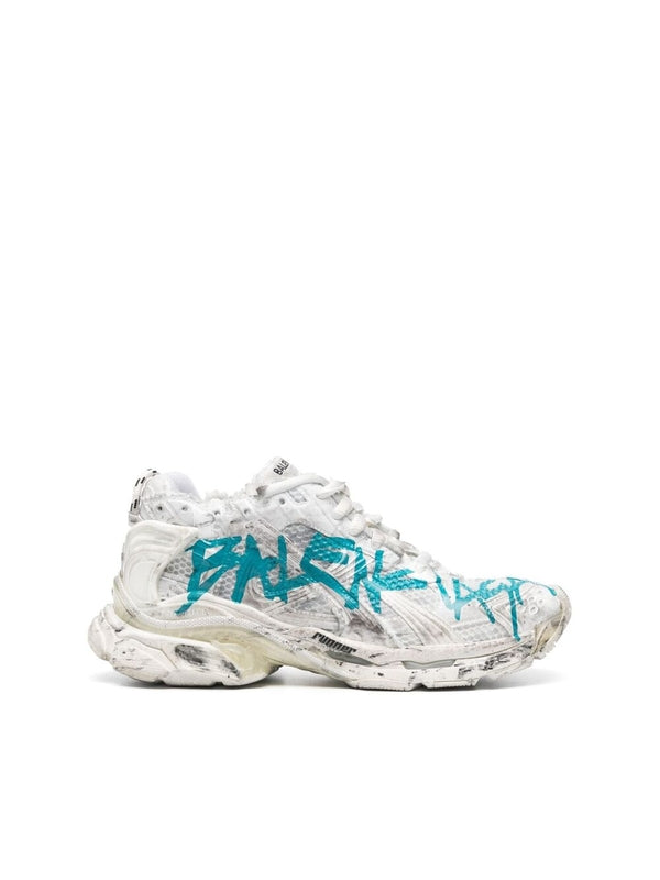 BALENCIAGA - Runner Graffiti Detail Sneakers - Jente