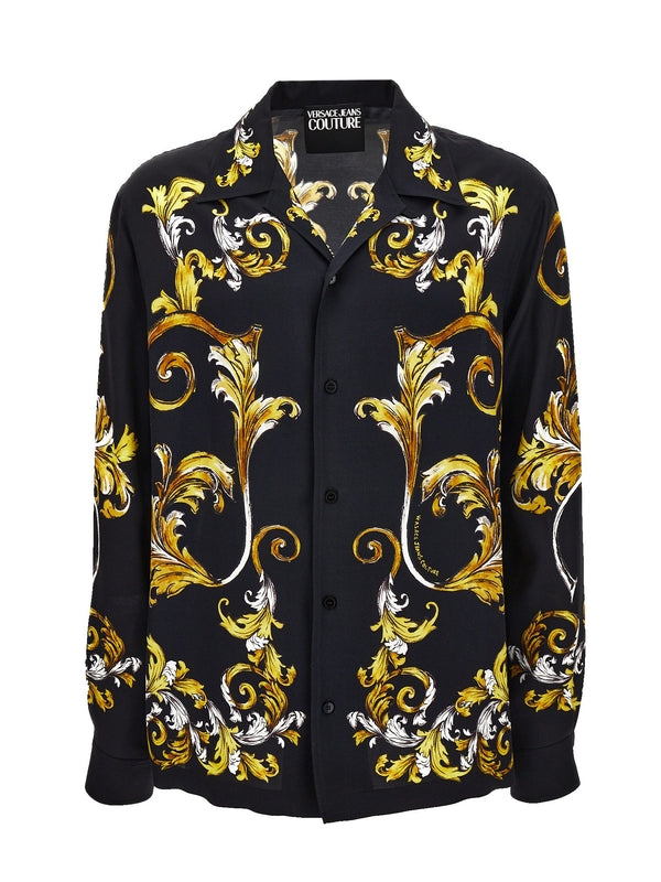Baroque Pattern Rayon Shirt