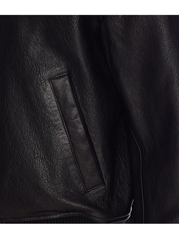 Zip-up Leather Jacket