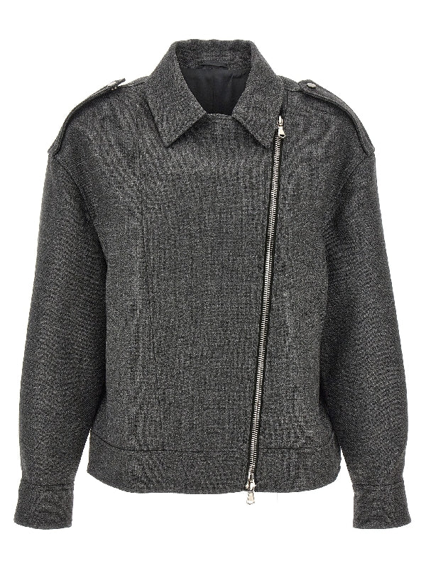 Wool Biker Jacket