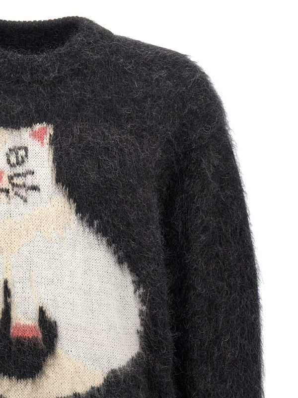 Cat Jacquard
  Mohair Knit