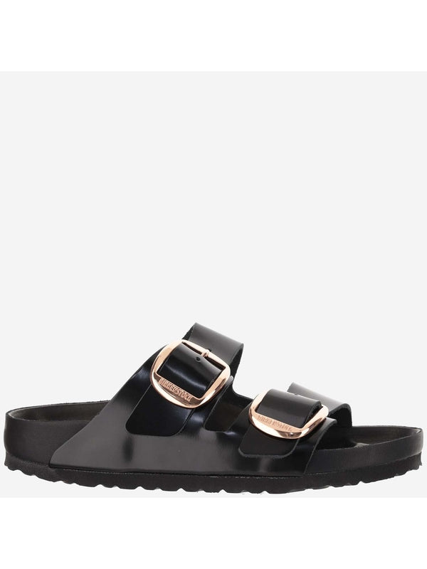 Arizona Big Buckle Patent Leather Sandals