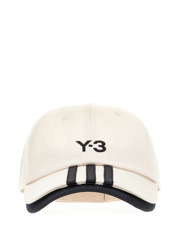 Logo Print Stripe Detail Ball Cap