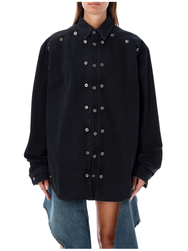 Y/PROJECT - Evergreen Snap Button Shirt - Jente