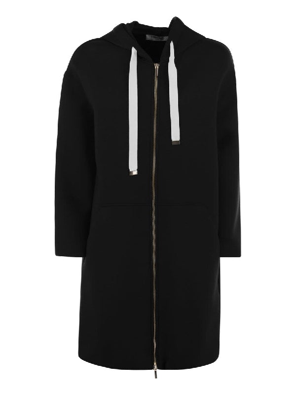 Zurca
  Drawstring Zip-Up Coat