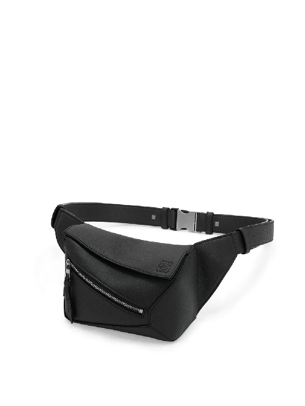Puzzle Leather Mini Belt Bag