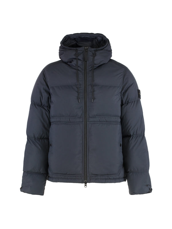 Wappen Patch Nylon Hoodie Padded Jacket
