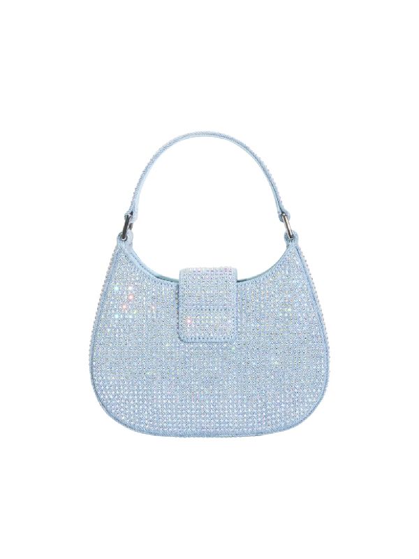 Bow Detail Rhinestone Tote Bag