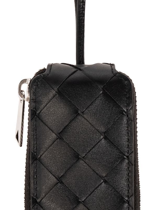 Intrecciato Leather Keyholder