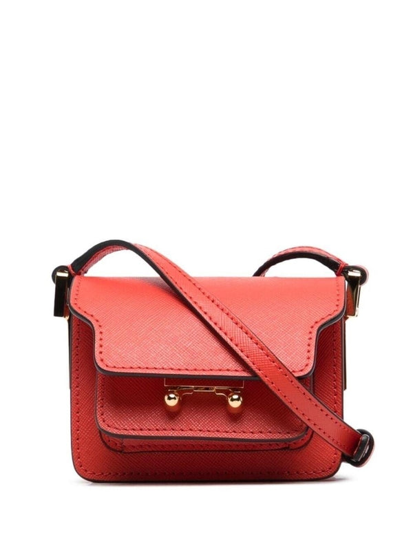 Trunk Leather Shoulder Bag