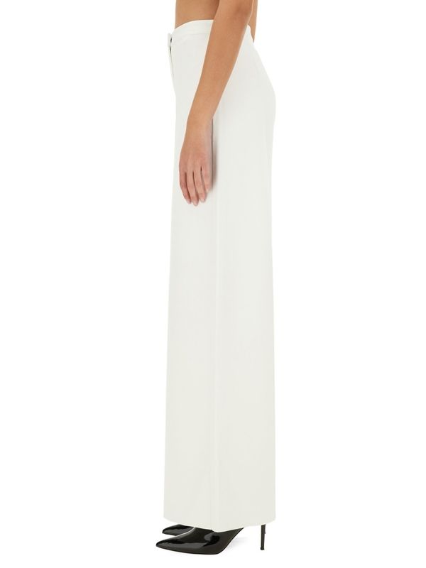 Straight Viscose Blend Pants