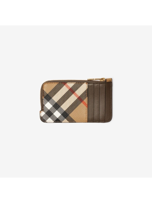 Vintage Check Card Wallet