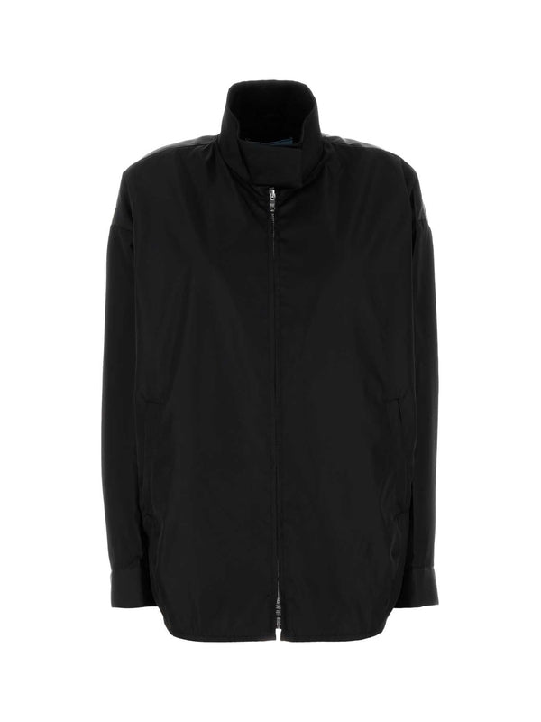 Back Triangle Logo High-neck Nylon Jacket