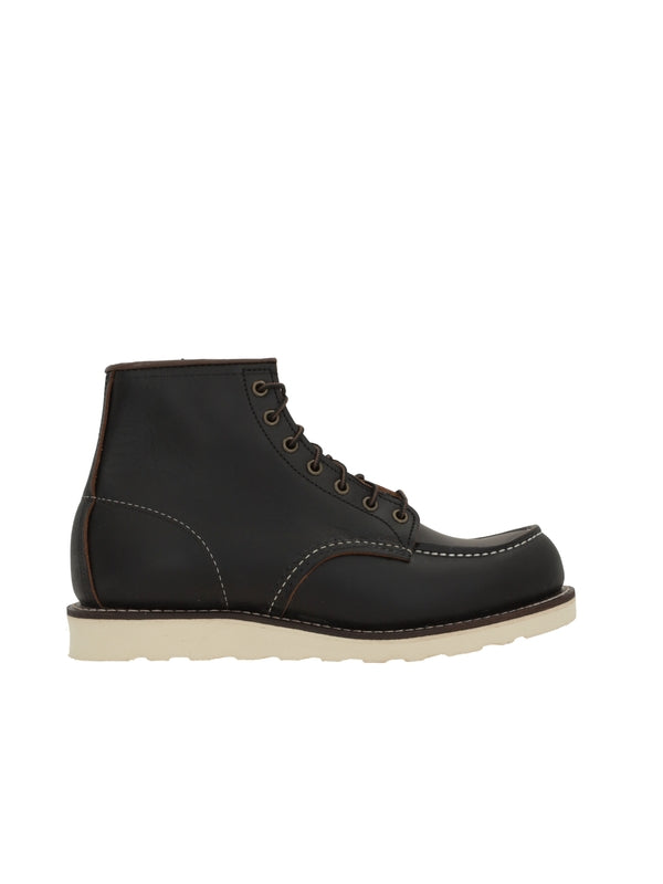 Red Wing Black Lace-Up Boots