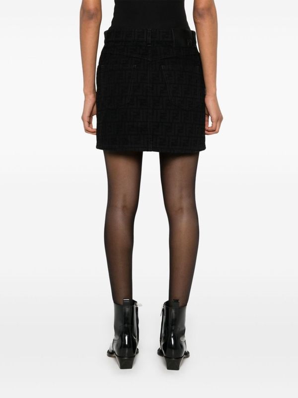 All-Over Logo Mini Skirt