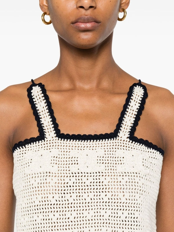 Celine Beige Sleeveless Top