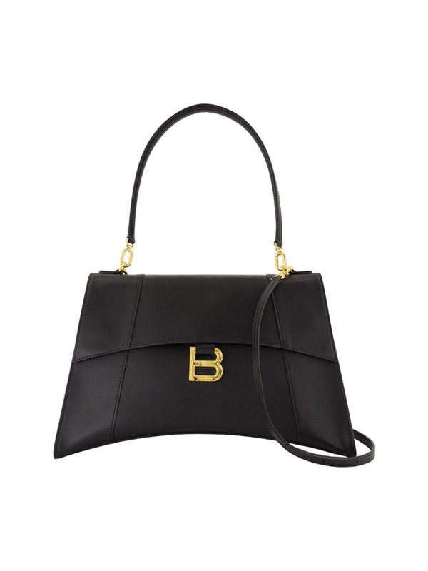 Balenciaga Hourglass Medium Black Tote Bags