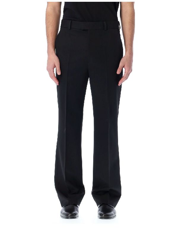 Black Wool Tailored Pants