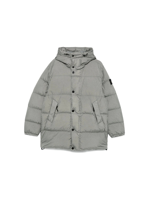 Stone Island Grey Down Jacket
