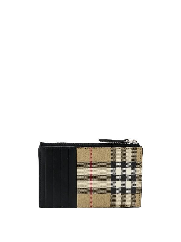 Vintage Check Zip Cardholder