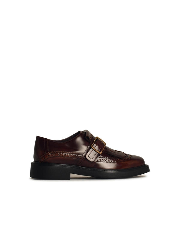 Buckle Tassel Detail Leather Loafer - Jente