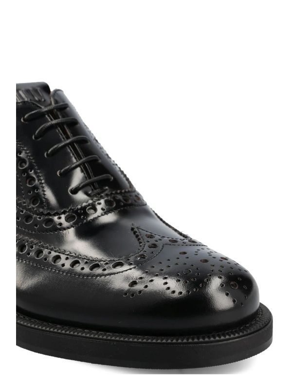 Brogue Leather Lace-up Shoes