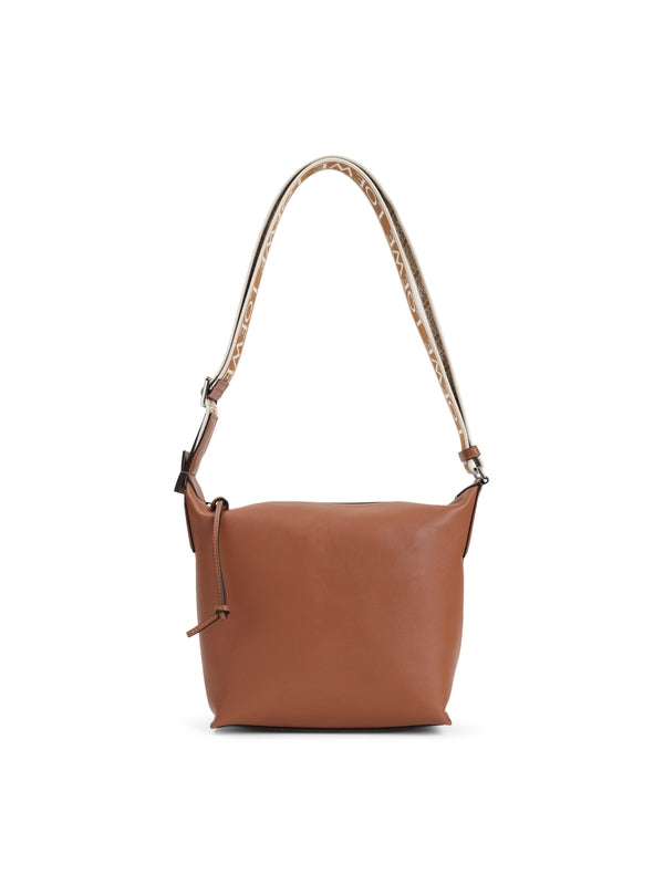 Cubi Logo Band Leather Small Crossbody Bag