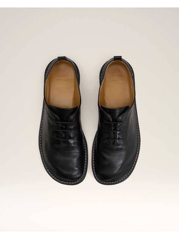 One Cut Leather Derby Shoes