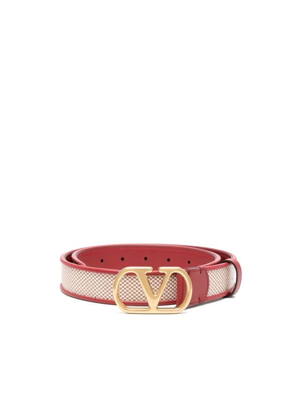 Valentino Red Leather Belts