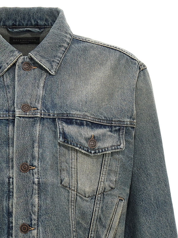 Back Rhinestone Logo Denim
  Jacket