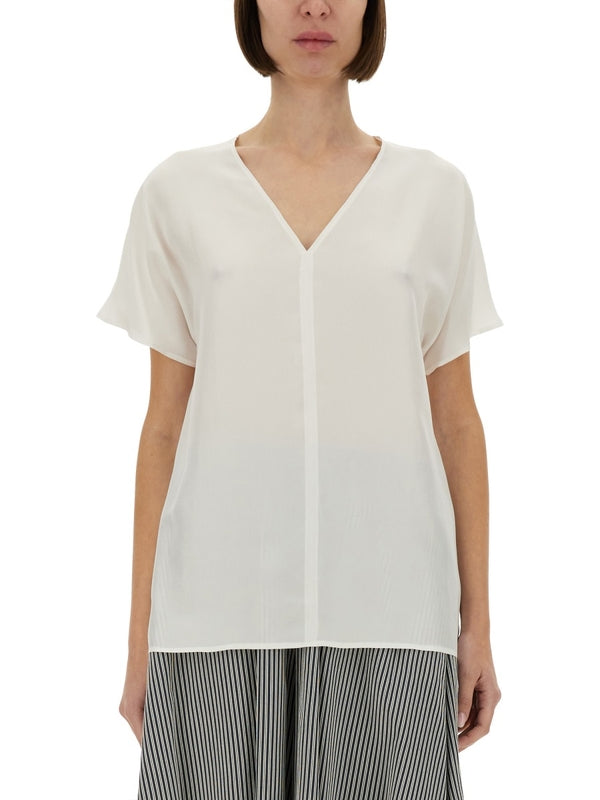 Semi Sheer Silk T-Shirt