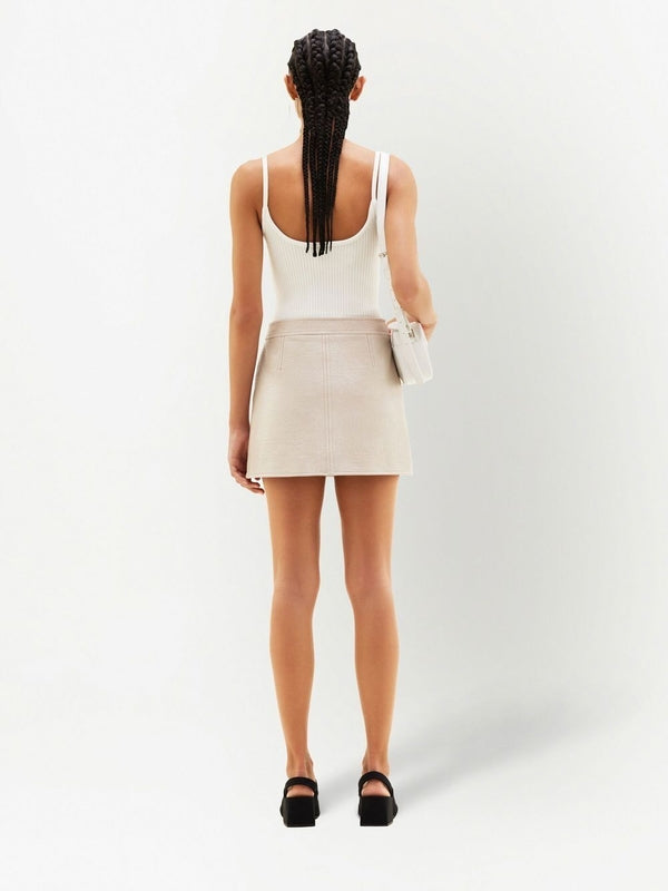 Reedition ロゴ リブ ノースリーブ トップ