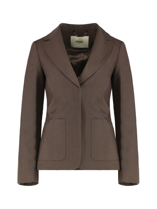 Wool Mohair Single Tailored Jacket