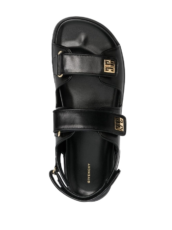 4G Double
  Strap Leather Sandals