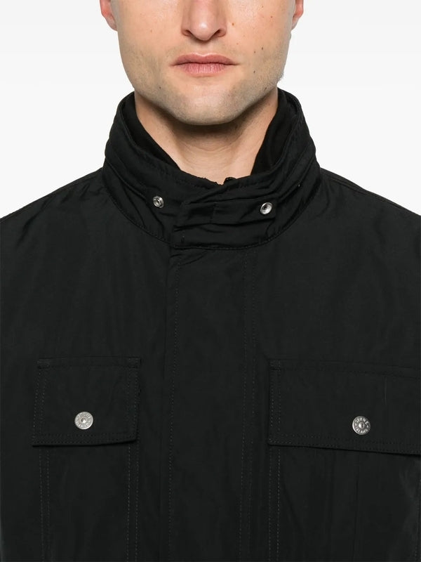 Wappen Patch Multi-pocket High-neck Jacket